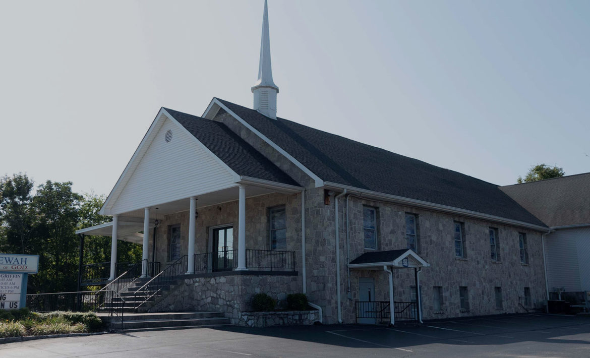 Exterior of church building.