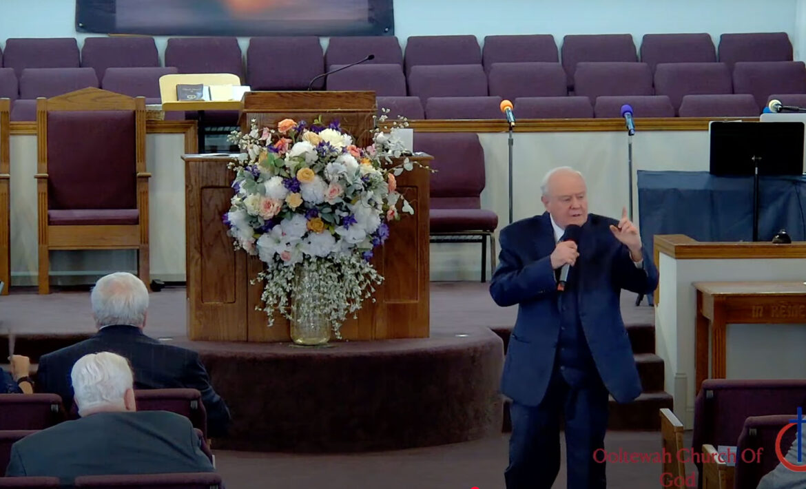 Charles Pittman preaching.
