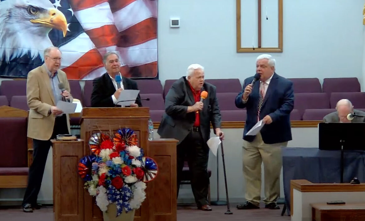 Willard, Sterling, Tom, and Raymond singing.