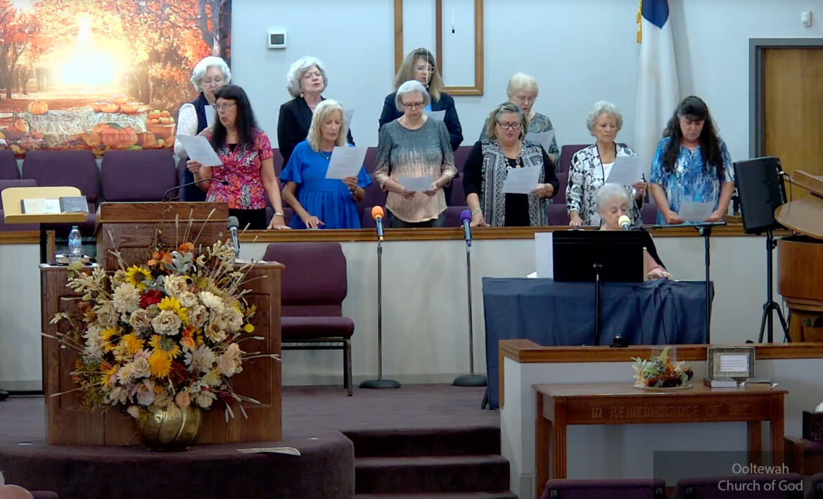 Ladies choir singing.
