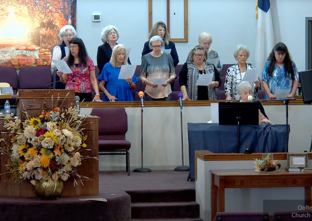 Ladies choir singing.
