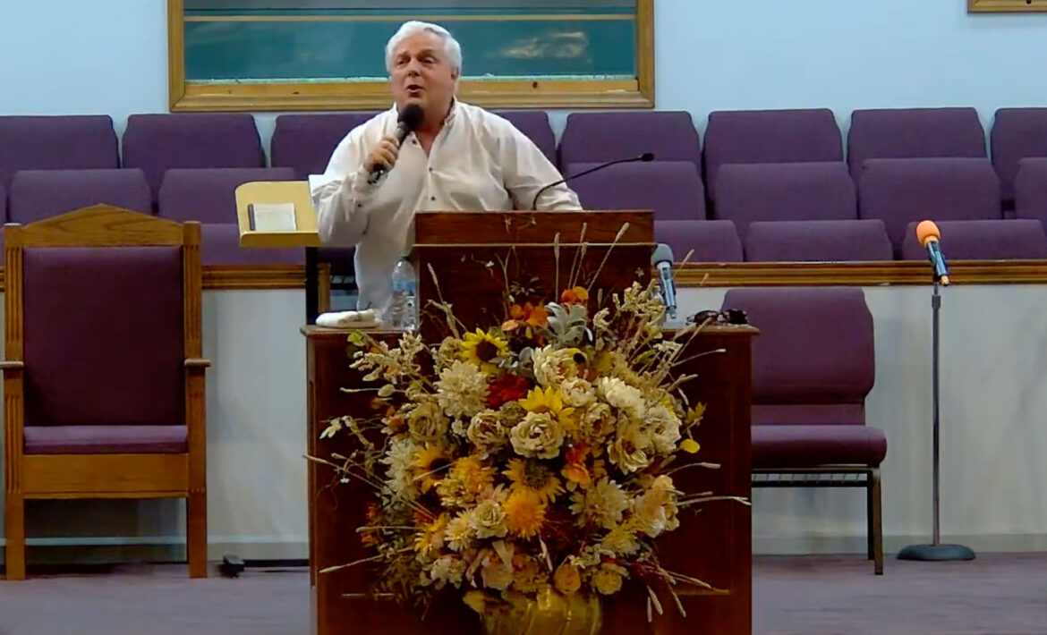 Willard Griffin preaching