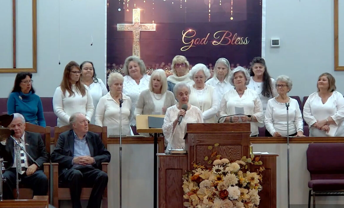 Ladies singing.