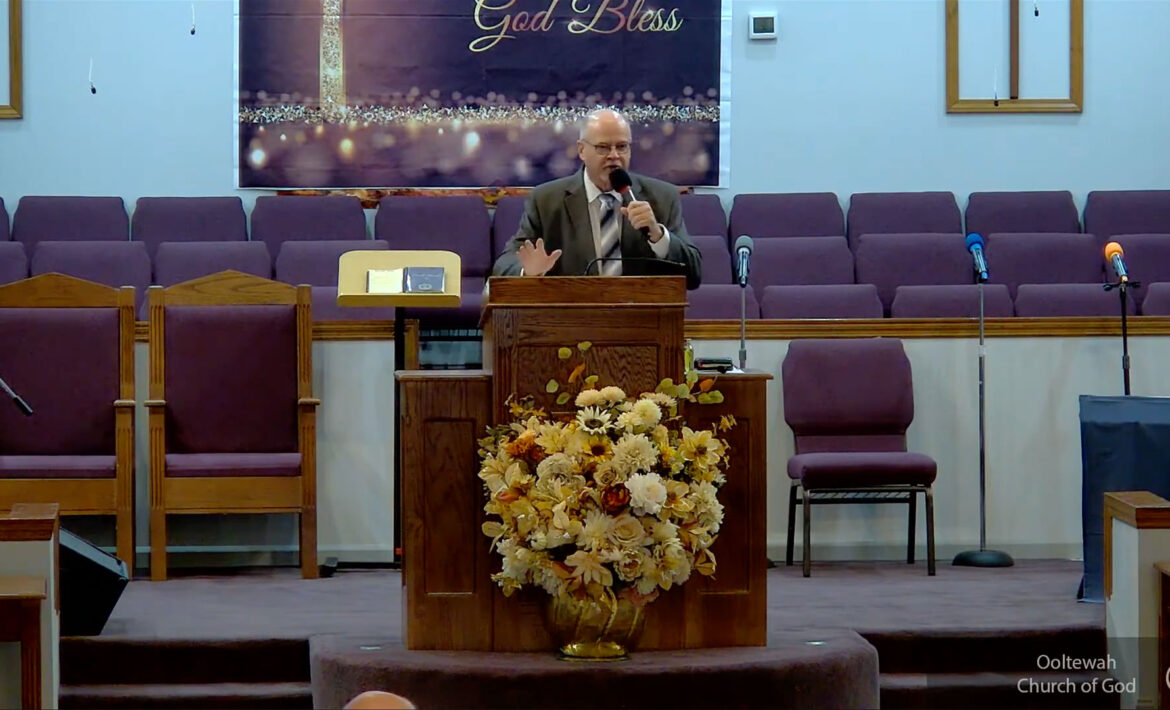 Darrell Turner preaching.